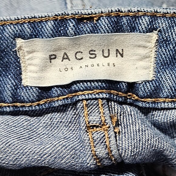Pacsun Mom Jeans Womens Size 25 Mid Rise Light Wash Denim Pants - Picture 5 of 8